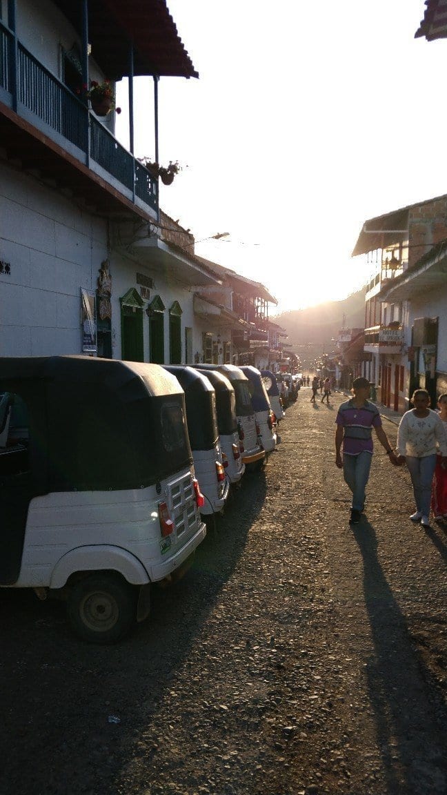 Local Transport Travel by Tuk Tuk in Jardin Colombia