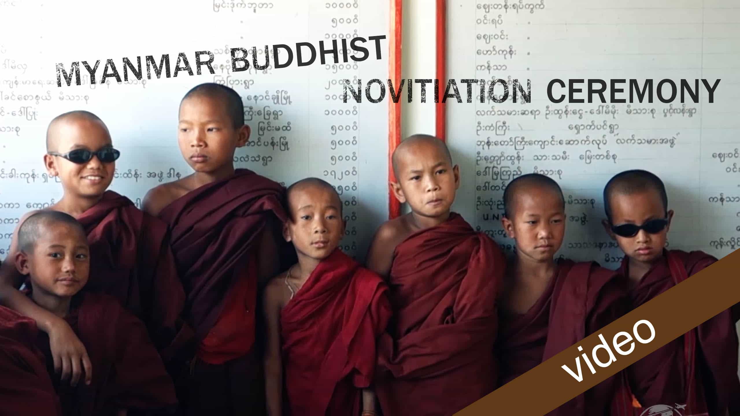 Myanmar Buddhist Novitiation Ceremony