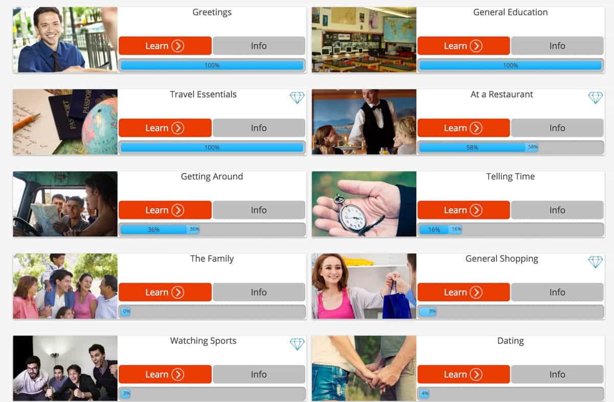 Language Zen Learning Spanish online - language zen review app