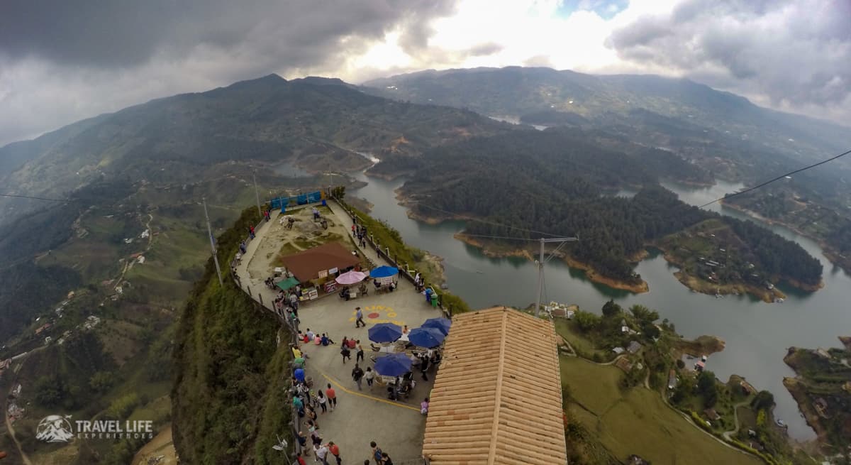 View from the top of La piedra del penol - just outside of Guatape