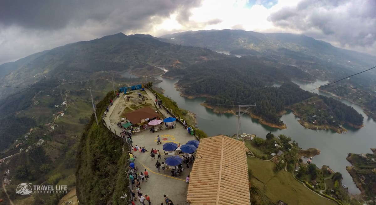 View from the top of La piedra del penol - just outside of Guatape