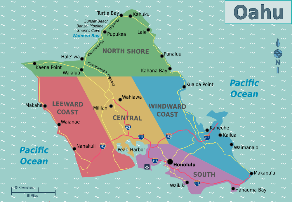 Map of oahu travel life experiences