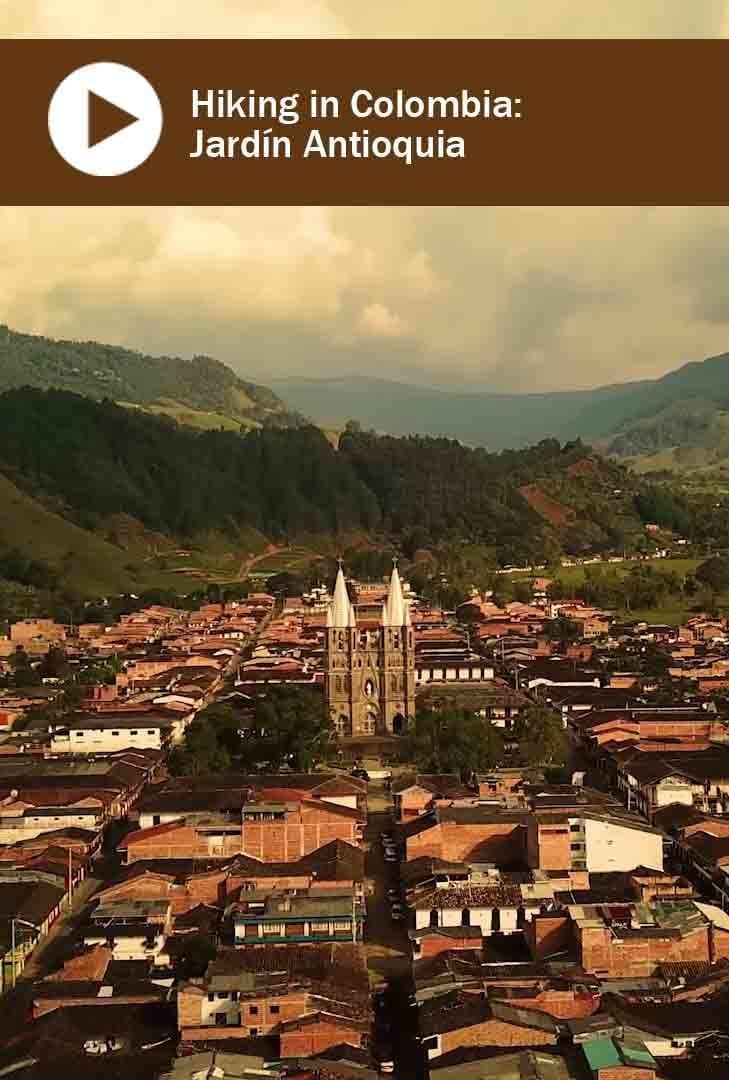 The town of Jardin, Antioquia, Colombia