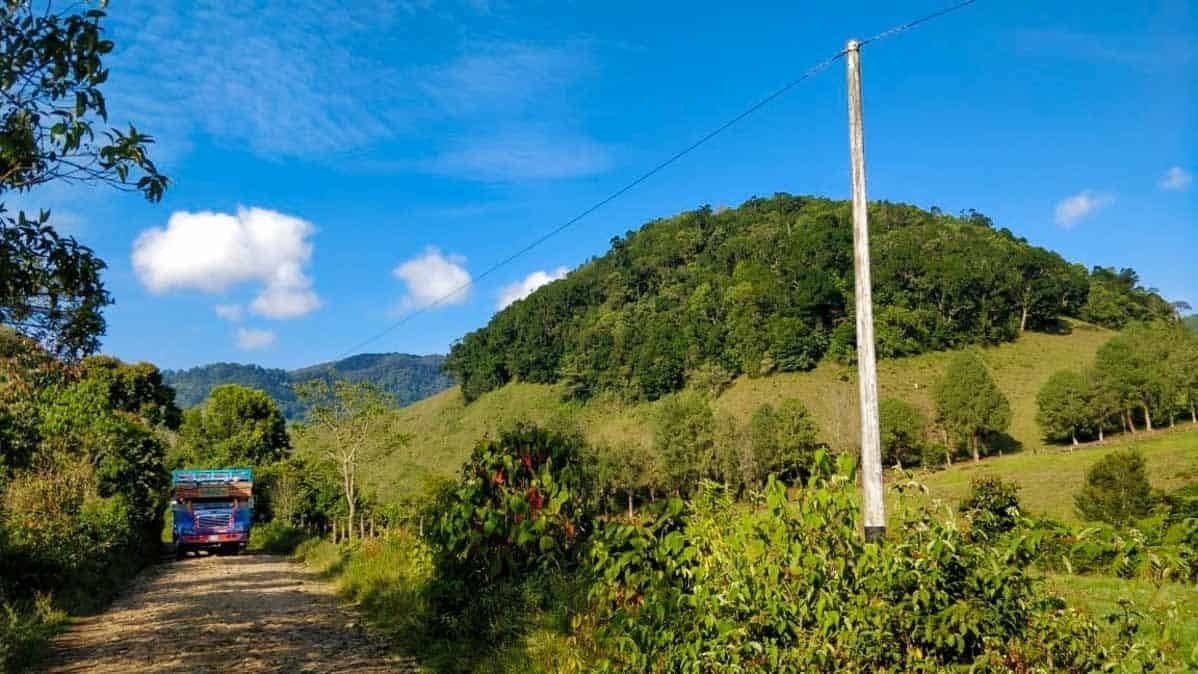 Road from Jardin to Jerico Colombia 