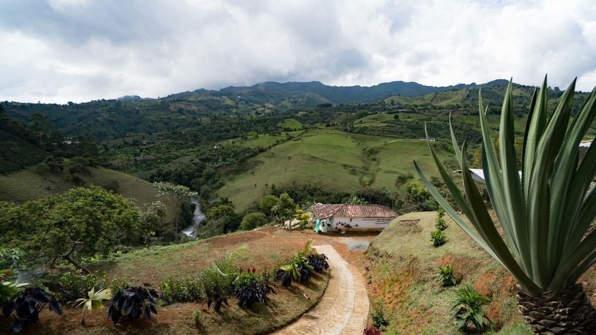 Views along the Rio Piedra in Jerico Colombia 