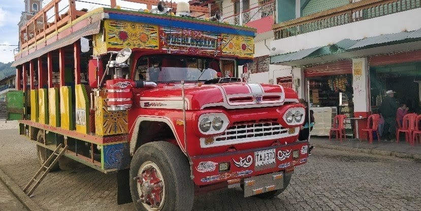 The Chiva Bus to Jerico Colombia