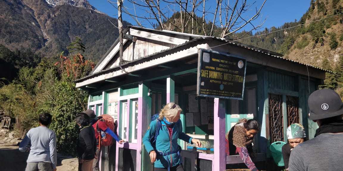 About Nepal - they are getting better at plastic- here is one of the safe drinking stations