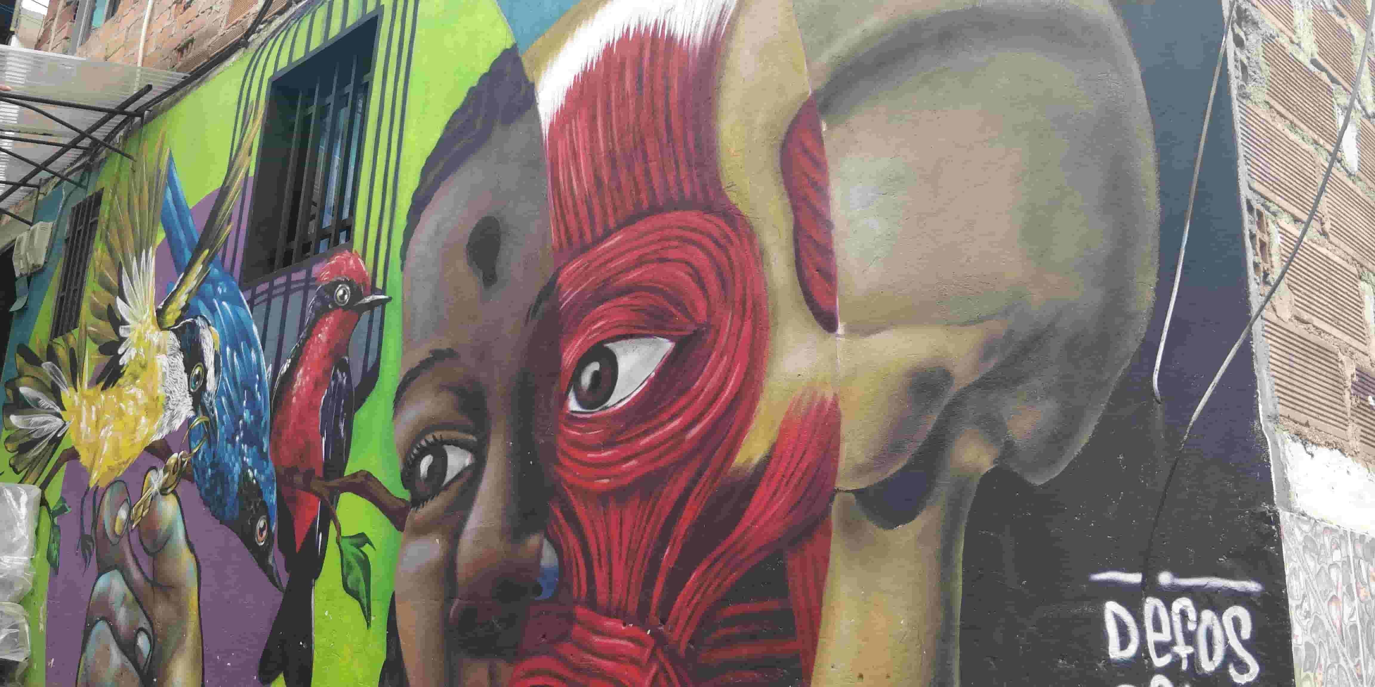 comuna135 communa 13 graffiti work from locals