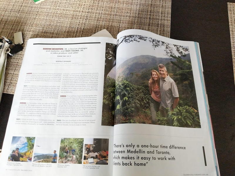 toronto life article Toronto life magazine article on Digital nomad living - we were featured!