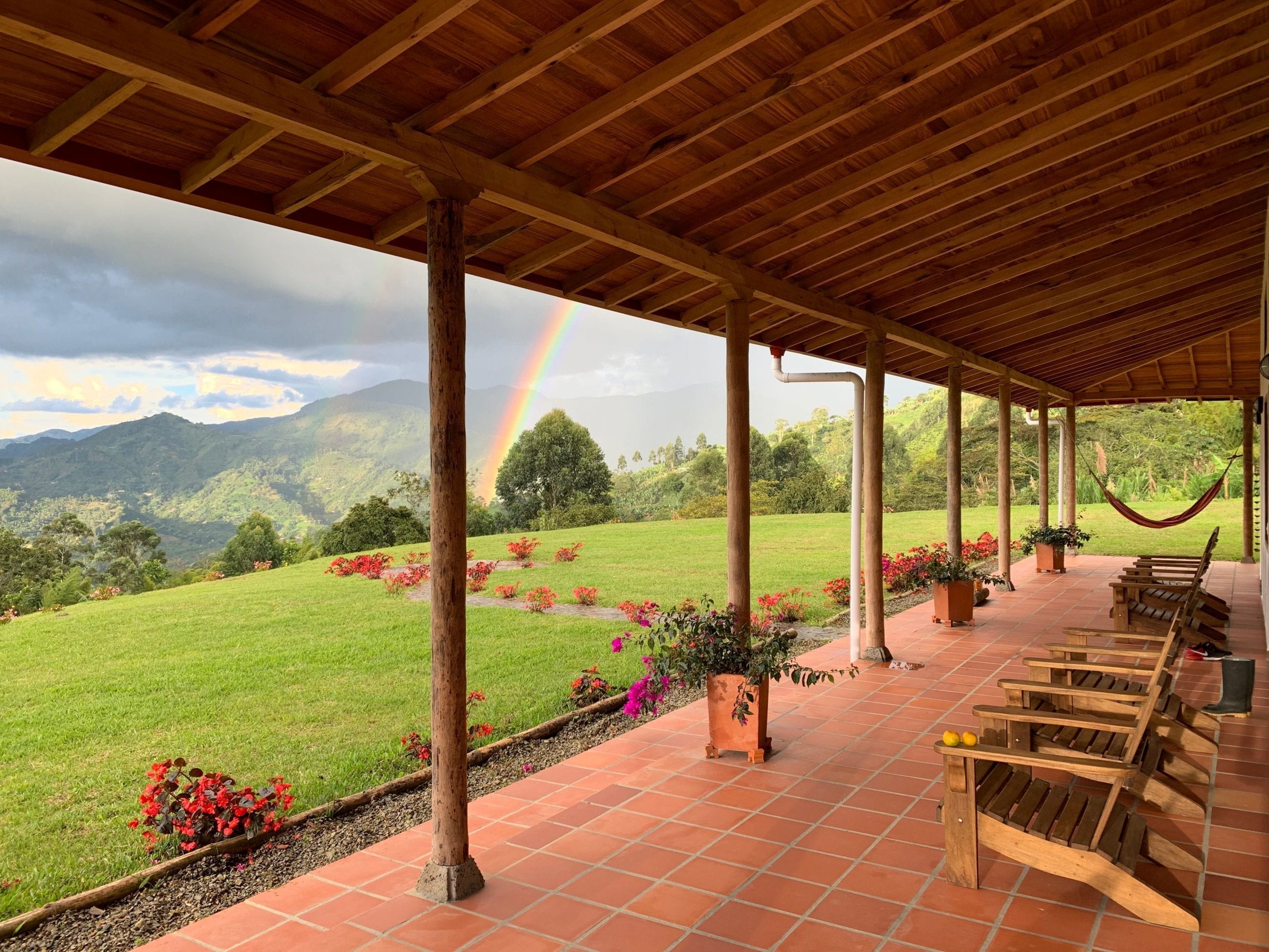 Finca mariposa deck front of finca mariposa jardin
